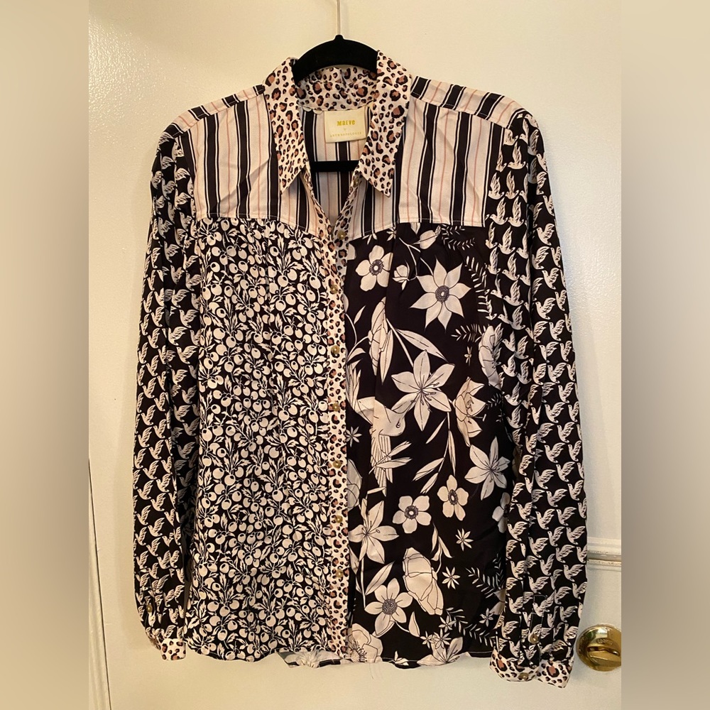 Anthropologie button down blouse, never worn!